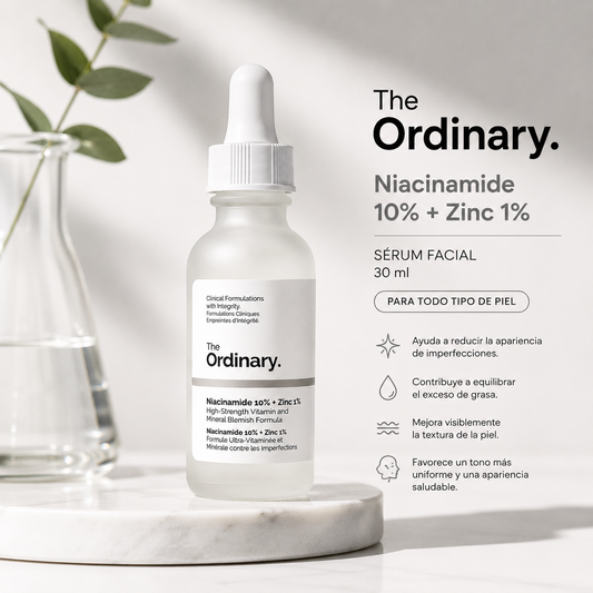 The Ordinary Niacinamide 10% + Zinc 1% Sérum Facial 30 ml para Todo Tipo de Piel